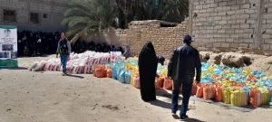 Africa Help Essensverteilung Familie